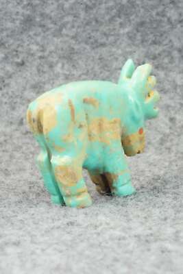 Moose Zuni Fetish Carving - Andres Quandelacy
