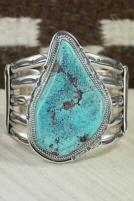 Turquoise & Sterling Silver Bracelet - Raymond Delgarito