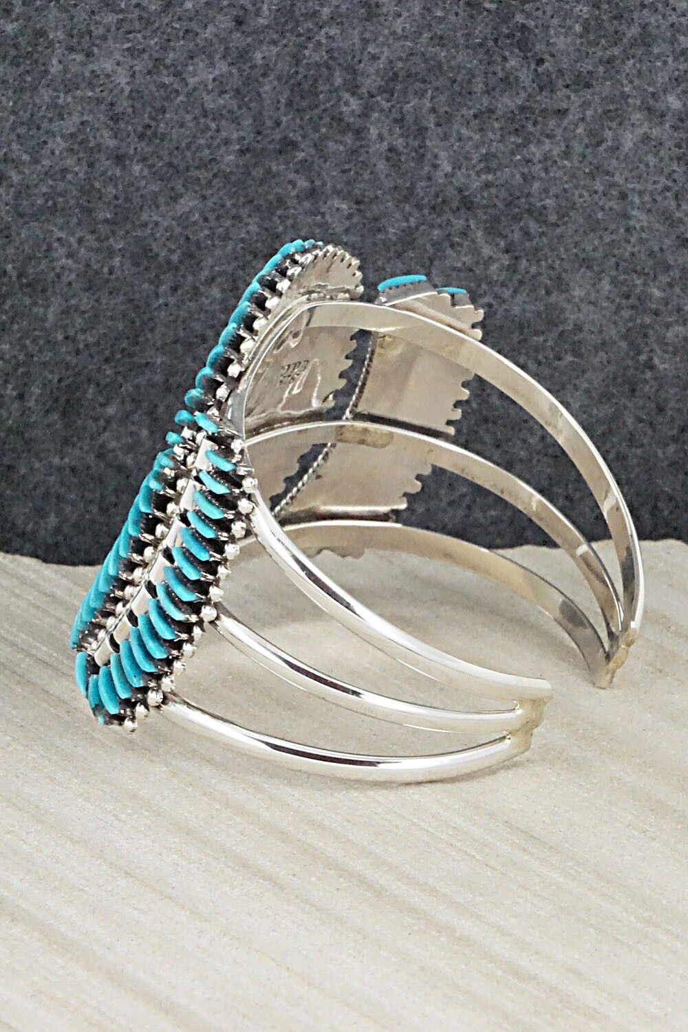 Turquoise & Sterling Silver Bracelet - Edmund Cooeyate