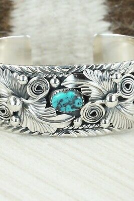 Turquoise & Sterling Silver Bracelet - Henry Attakai
