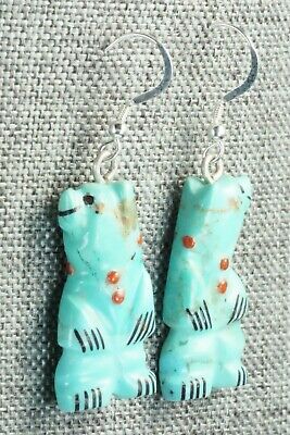 Turquoise & Sterling Silver Earrings - Claudia Peina