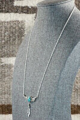 Navajo Turquoise and Sterling Silver Necklace - Roger Pino
