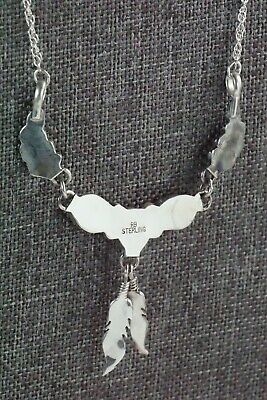 Onyx & Sterling Silver Necklace - Native American