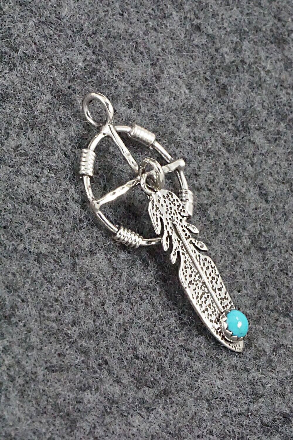 Turquoise and Sterling Silver Pendant - Sharon McCarthy