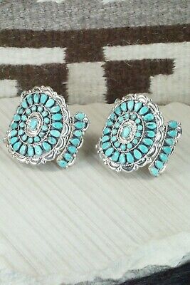 Turquoise & Sterling Silver Squash Blossom Set - Victor Begay