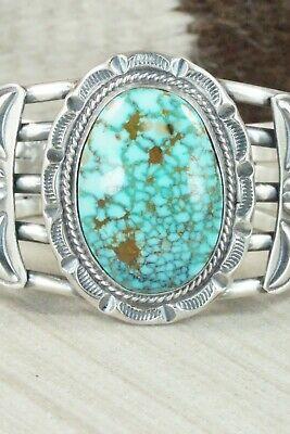 Turquoise & Sterling Silver Bracelet - Raymond Delgarito - High Lonesome Trading