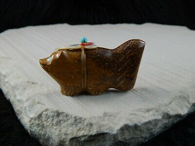 Bear Zuni Fetish Carving - Daphie Quam - High Lonesome Trading