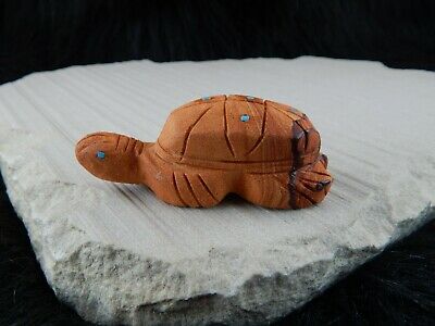 Turtle Zuni Fetish Carving - Louise Ponchuella - High Lonesome Trading