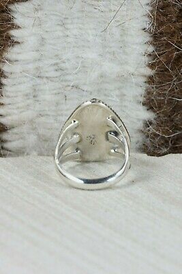 Navajo Turquoise & Sterling Silver Ring - Grace Kenneth - Size 5.5
