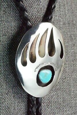 Turquoise & Sterling Silver Bolo Tie - Pearlene Spencer