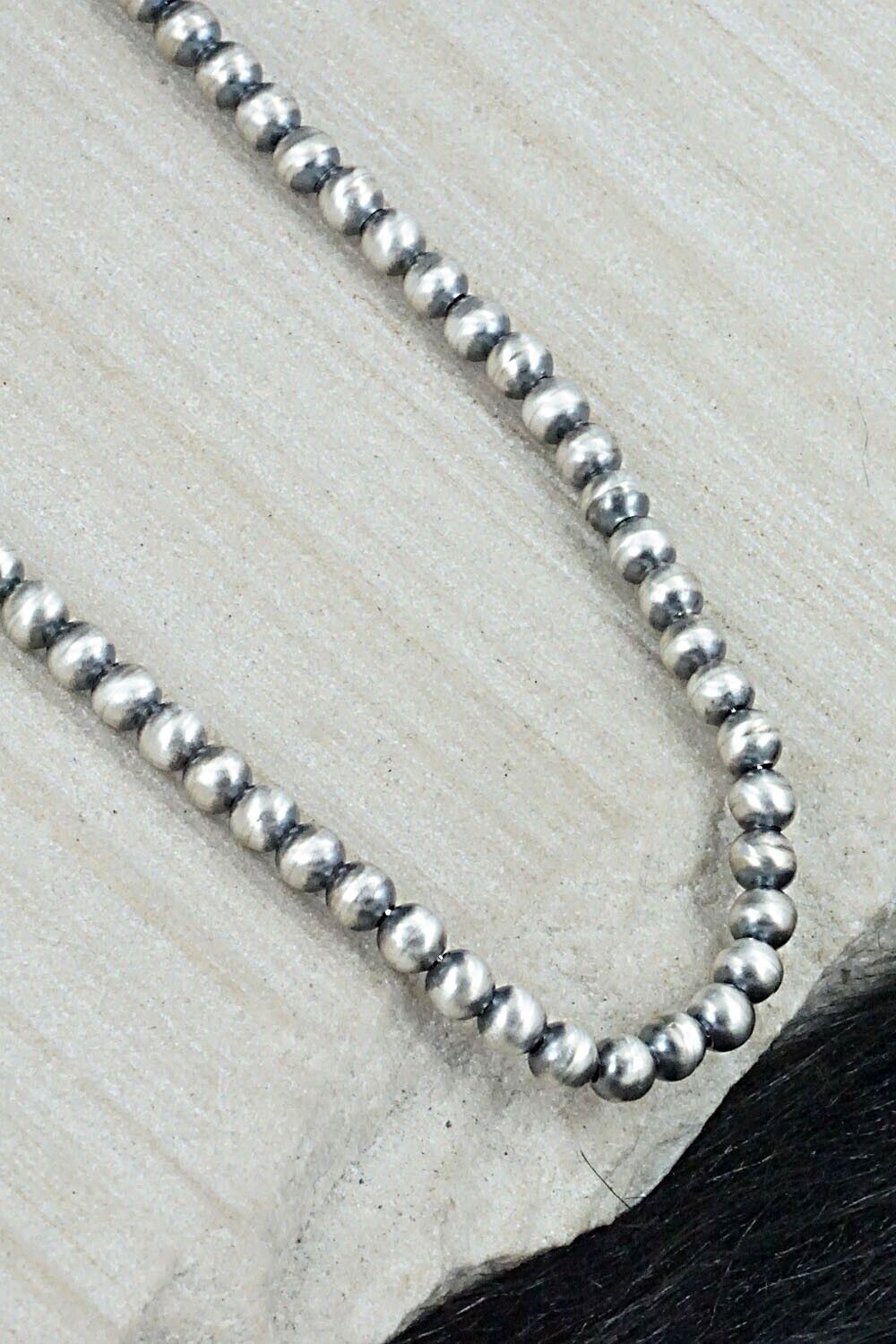 Sterling Silver Navajo Pearl Necklace - Jan Mariano
