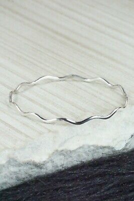 Sterling Silver Bangle Bracelet - Elaine Tahe