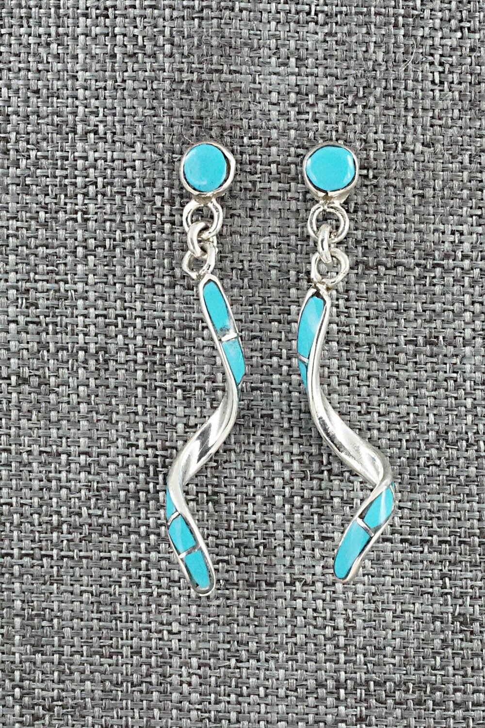 Turquoise & Sterling Silver Earrings - Ira Johnson