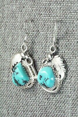 Turquoise & Sterling Silver Earrings - Roberta Begay