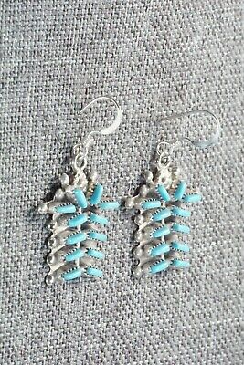 Turquoise & Sterling Silver Earrings - Vickie Johnson - High Lonesome Trading