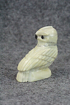 Owl Zuni Fetish Carving - Edison Bobelu