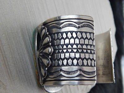 Navajo Turquoise & Sterling Silver Bracelet - Derrick Gordon - High Lonesome Trading