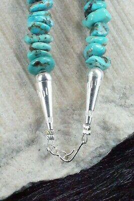 Turquoise & Sterling Silver Necklace - Navajo - High Lonesome Trading