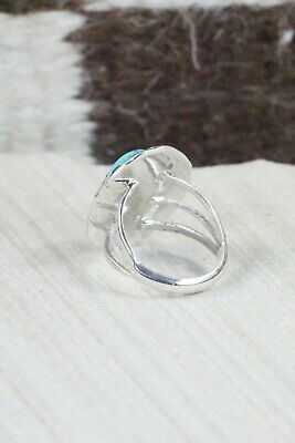 Turquoise & Sterling Silver Ring - Samuel Yellowhair - 7.5