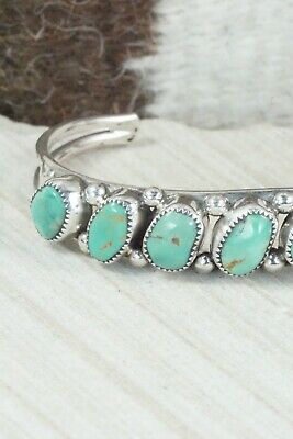 Turquoise and Sterling Silver Bracelet - Pricilla Reeder