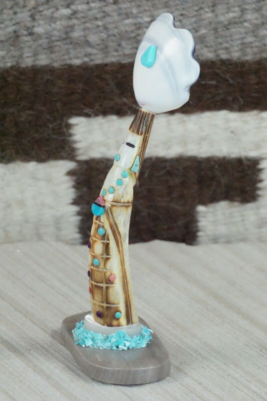 Corn Maiden Zuni Fetish Carving - Sullivan Shebola