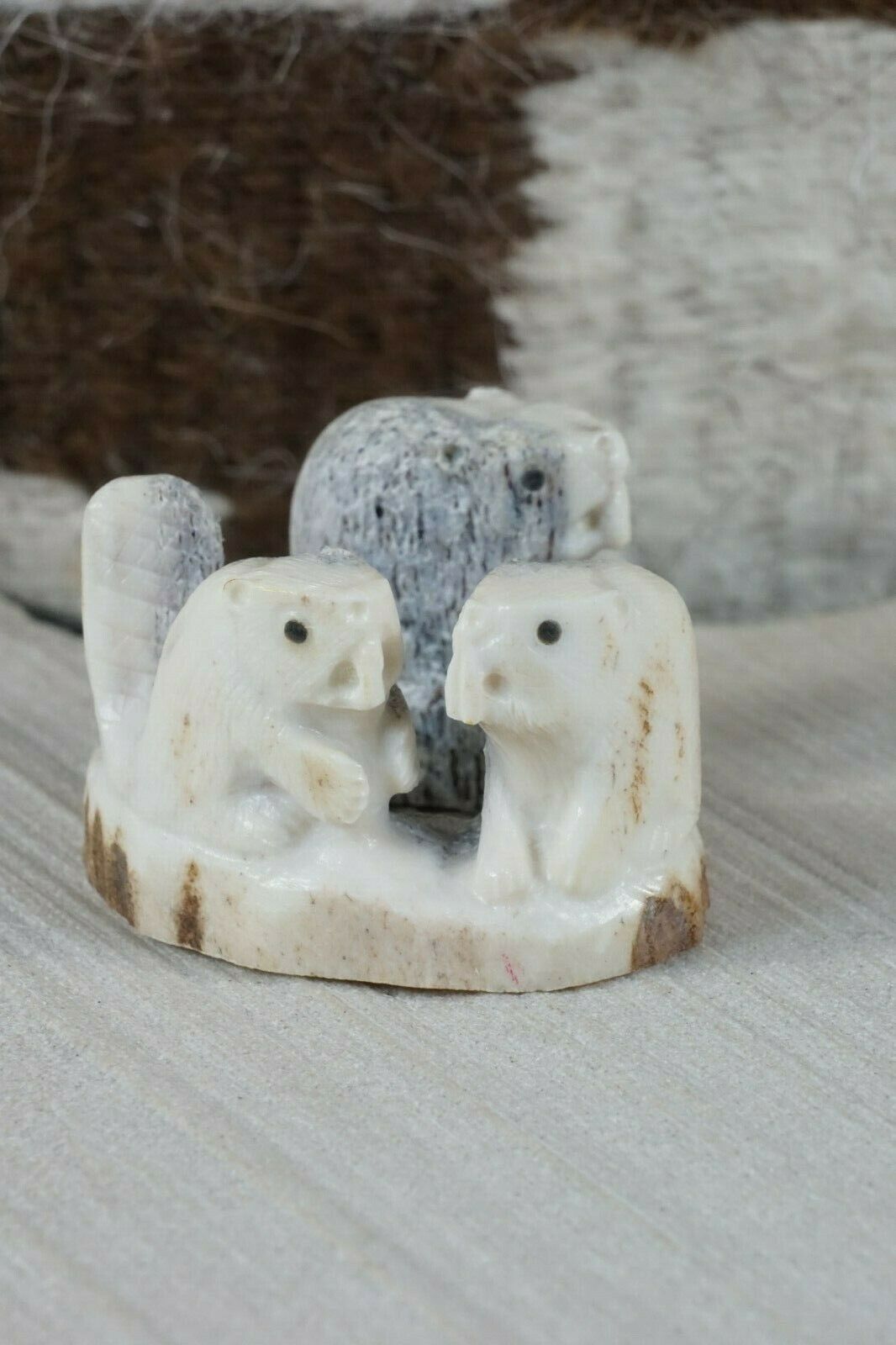 Beaver Zuni Fetish Carving - Maxx Laate - High Lonesome Trading