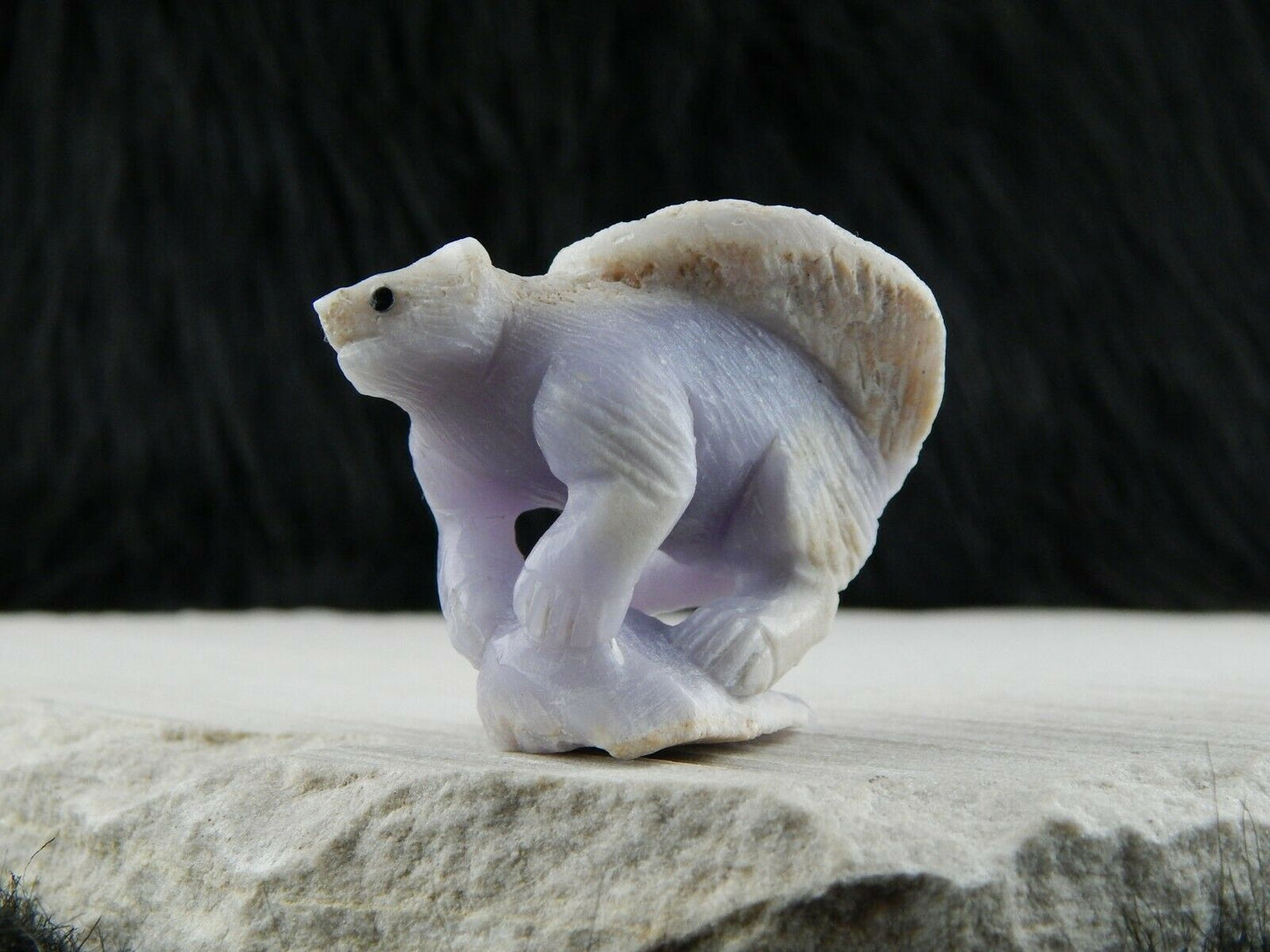 Skunk Zuni Fetish Carving - Derrick Kaamasee - High Lonesome Trading