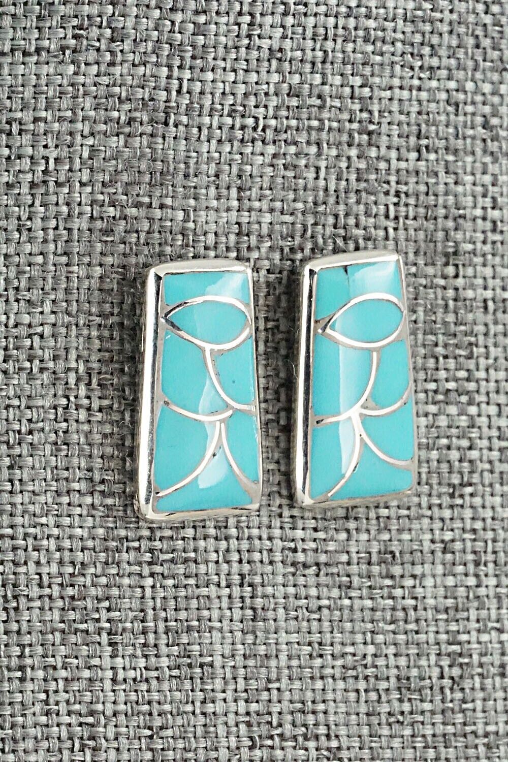 Turquoise & Sterling Silver Earrings - Orena Leekya