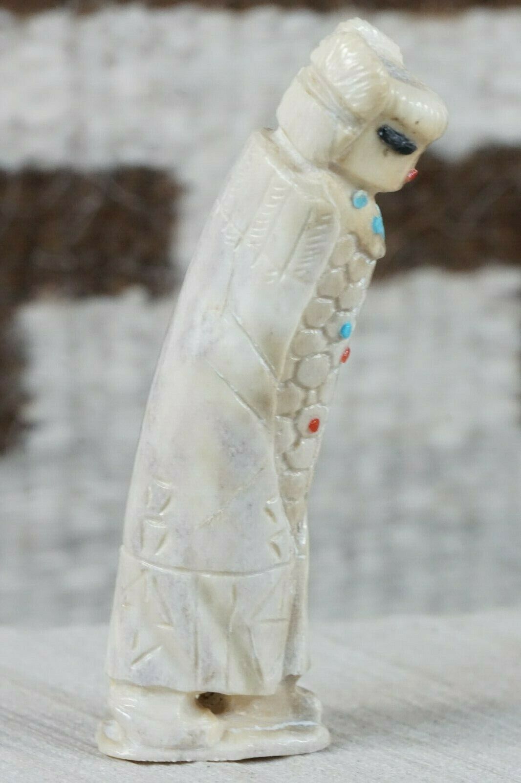 Corn Maiden Zuni Fetish Carving - Derrick Kaamasee - High Lonesome Trading