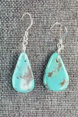 Turquoise & Sterling Silver Earrings - Navajo