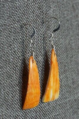 Navajo Spiny Oyster and Sterling Silver Earrings - Louise Joe - High Lonesome Trading