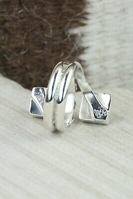Turquoise & Sterling Silver Ring - Bobby Platero - Size 7.5