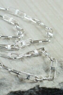 Navajo Sterling Silver Chain Necklace - Sally Shurley