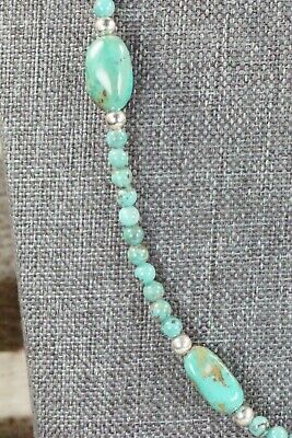 Turquoise & Sterling Silver Necklace - Navajo