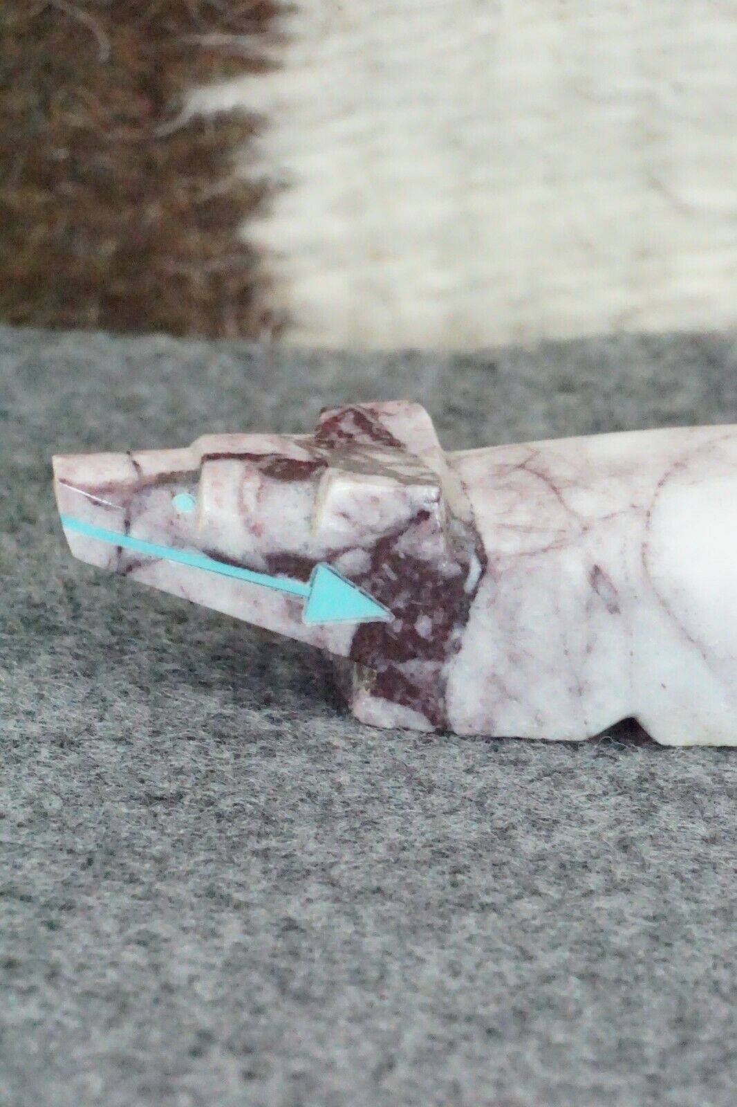 Bear Zuni Fetish Carving - Abby Panteah - High Lonesome Trading
