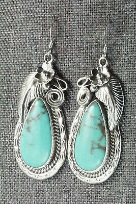 Turquoise & Sterling Silver Earrings - Davey Morgan