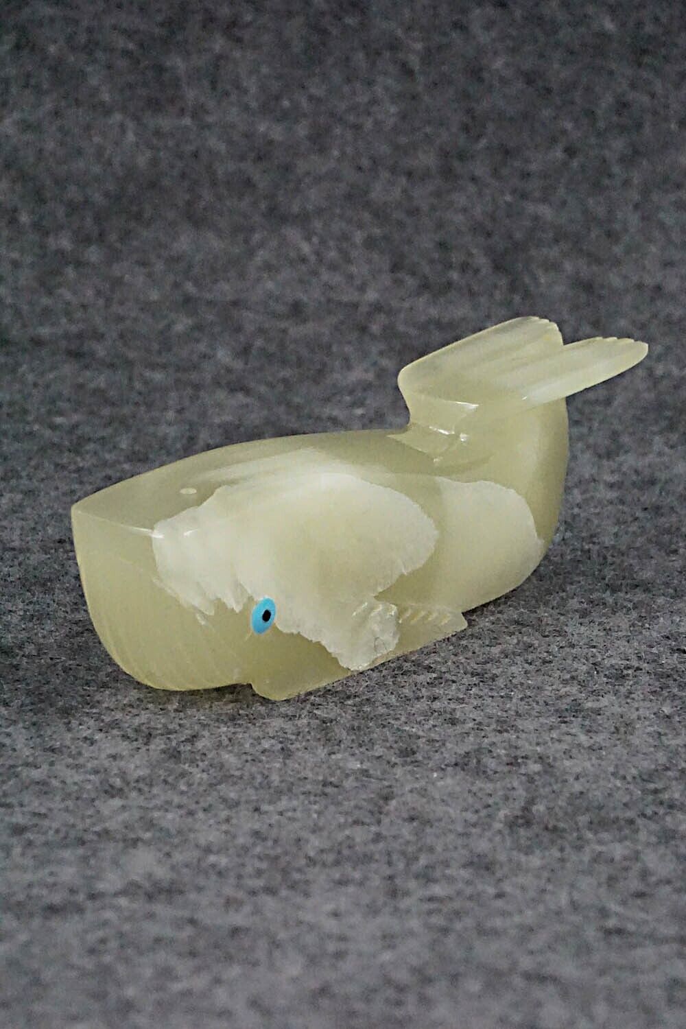 Whale Zuni Fetish Carving - Alex Tsethlikai