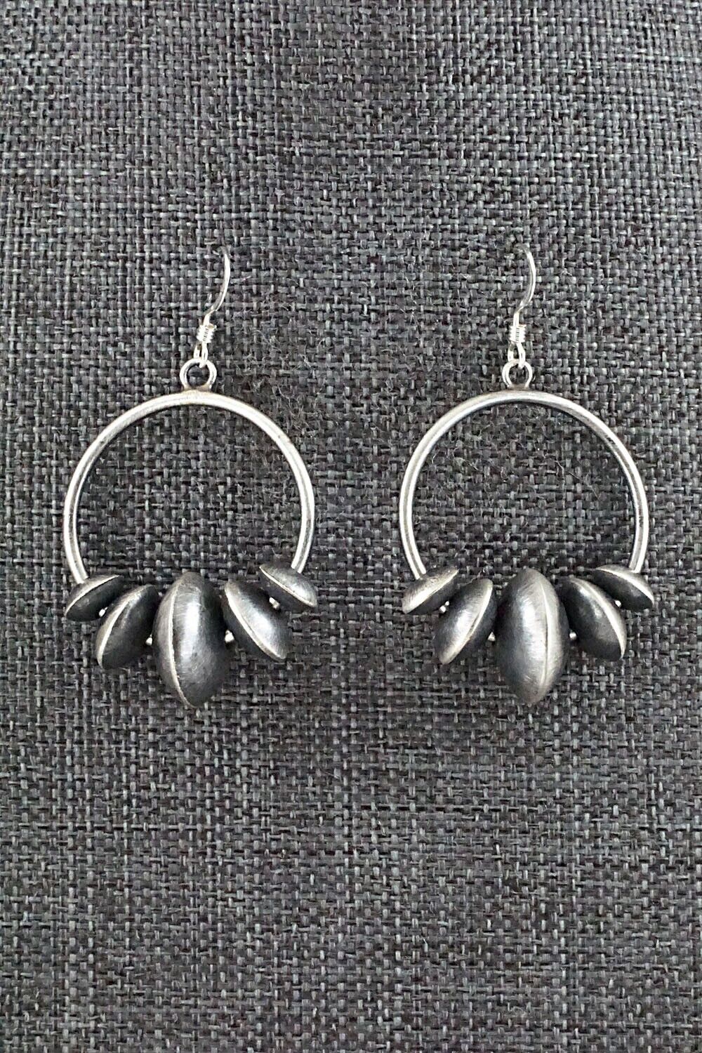 Sterling Silver Navajo Pearl Earrings - Preston Haley