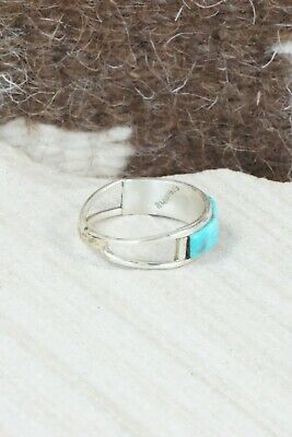 Turquoise & Sterling Silver Ring - Gloria Waseta - Size 6.25