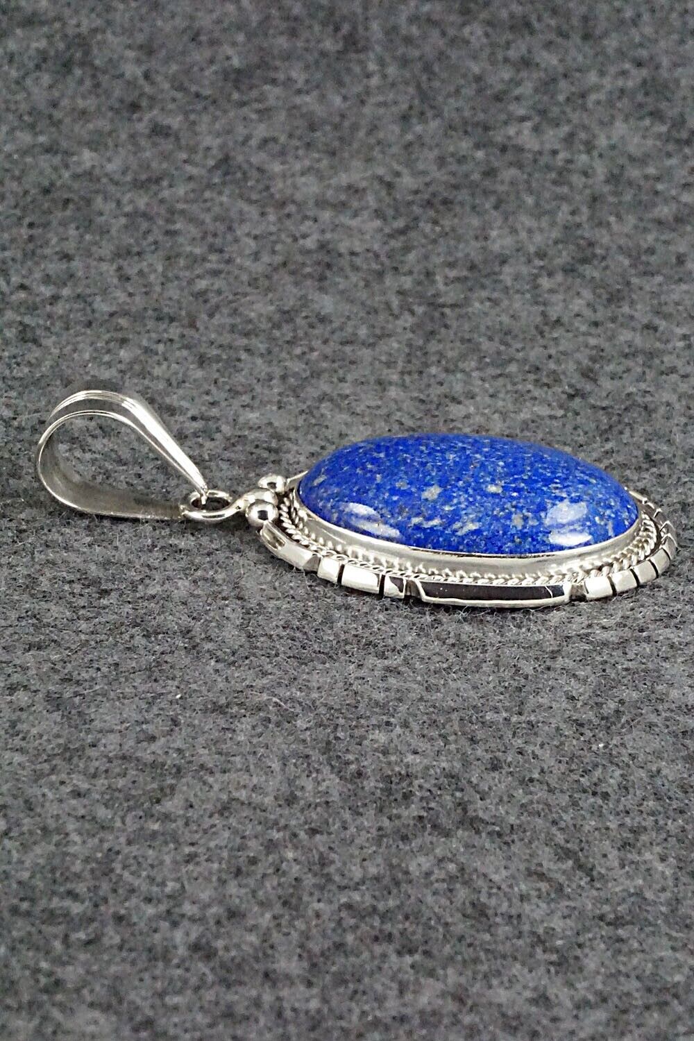 Lapis & Sterling Silver Pendant - Samuel Yellowhair