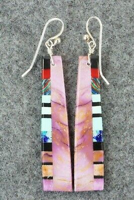 Multi Stone & Sterling Silver Earrings - Ronald Chavez