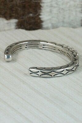 Navajo Sterling Silver Bracelet - Alex Sanchez