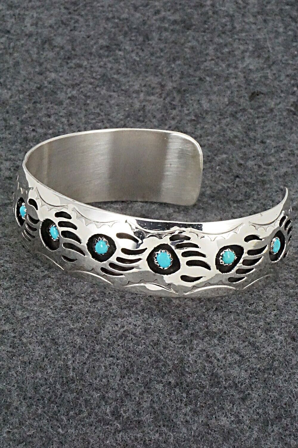 Turquoise & Sterling Silver Bracelet - Pearlene Spencer