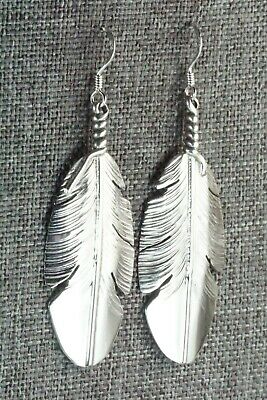 Sterling Silver Feather Earrings - Ben Begay