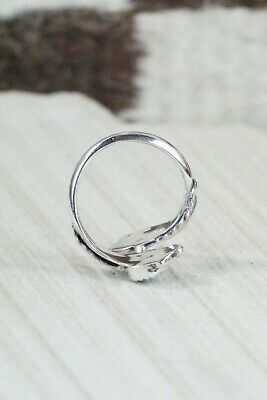 Navajo Turquoise and Sterling Silver Ring - Etta Belin - Size 9
