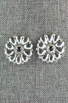 Onyx & Sterling Silver Earrings - Mike Smith