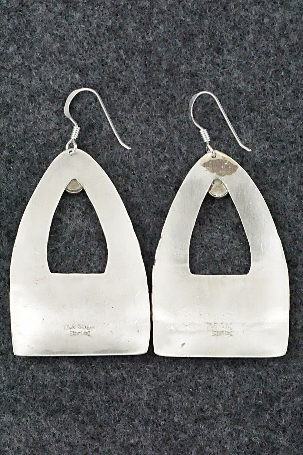 Turquoise and Sterling Silver Earrings - Rosita Singer