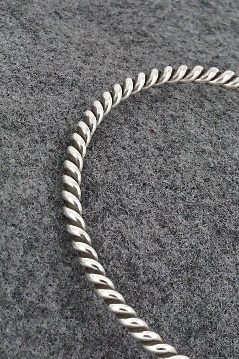 Sterling Silver Bangle Bracelet - Elaine Tahe