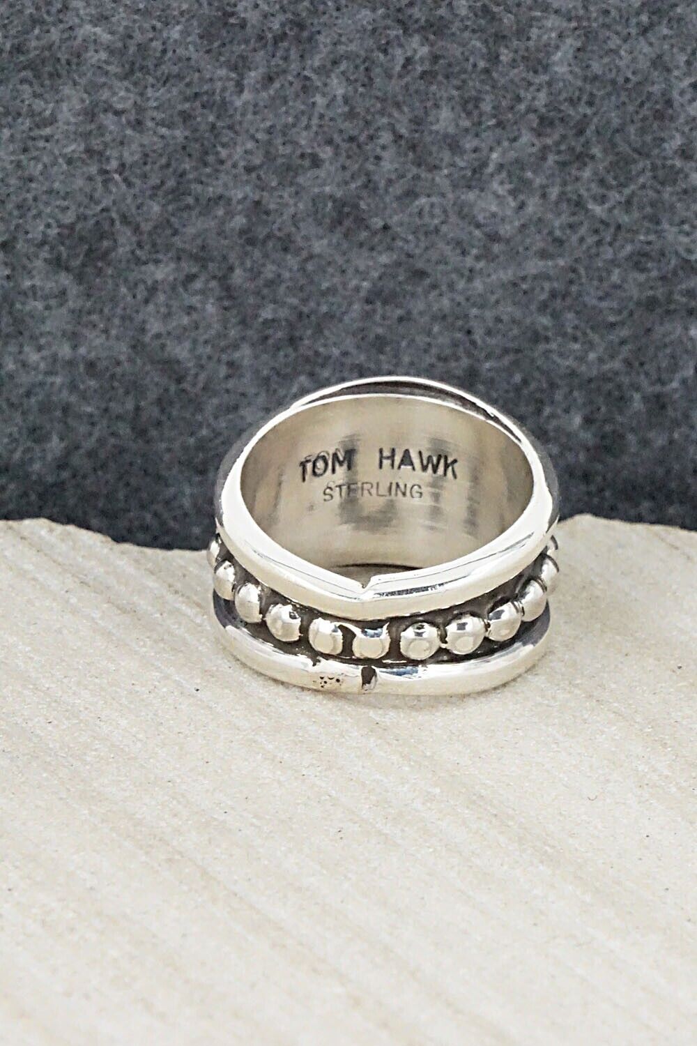 Sterling Silver Ring - Tom Hawk - Size 8.5