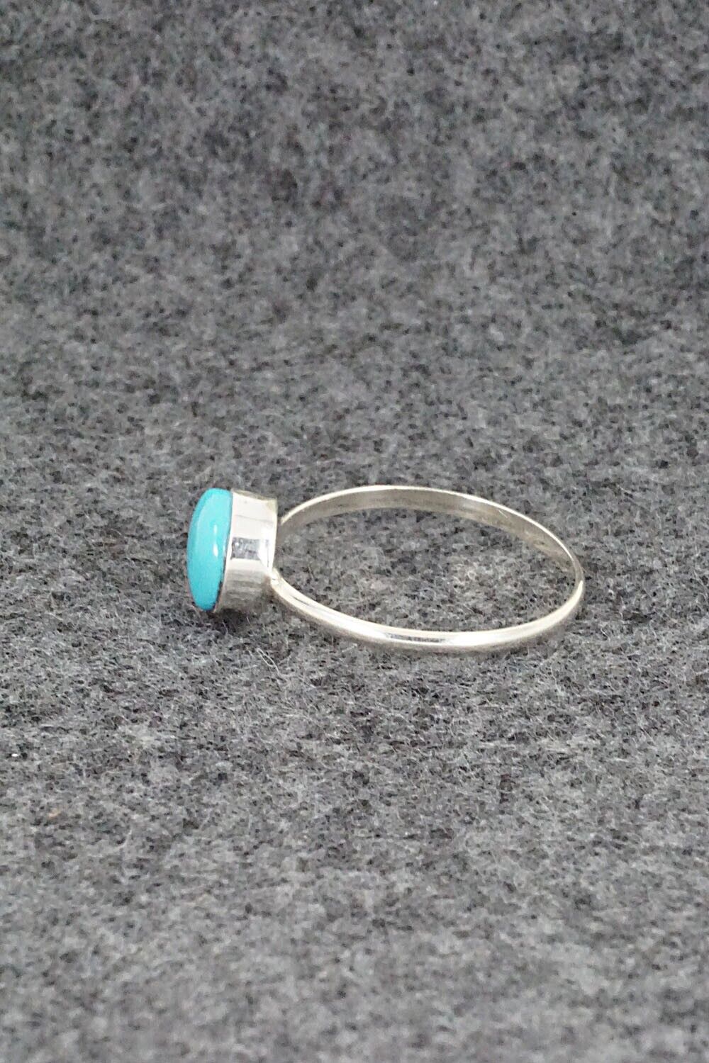 Turquoise & Sterling Silver Ring - Trista Slow - Size 6.5